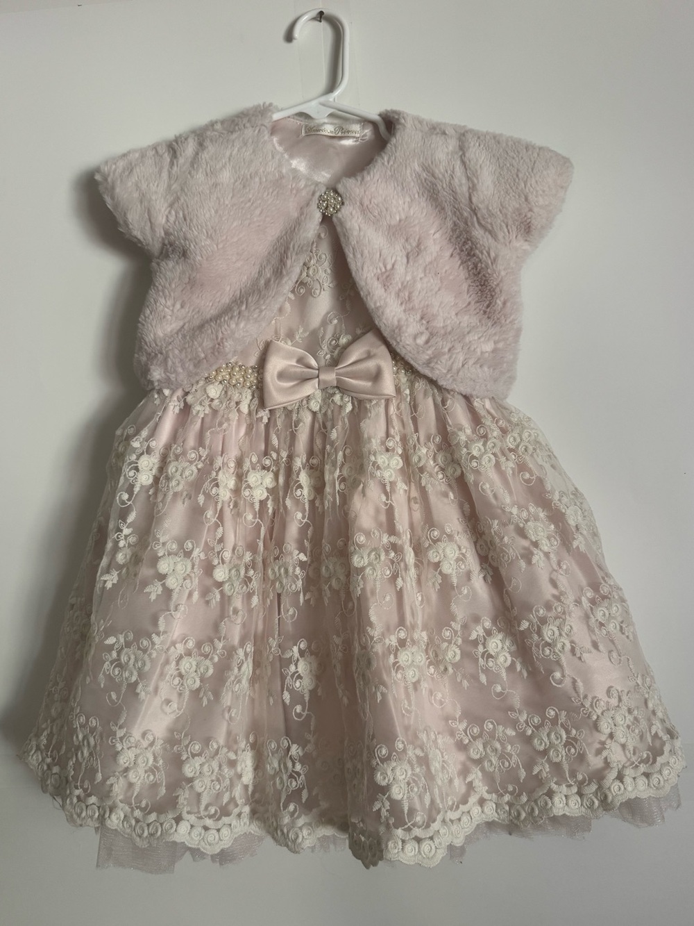 Girls' Lace Bow Party Dress